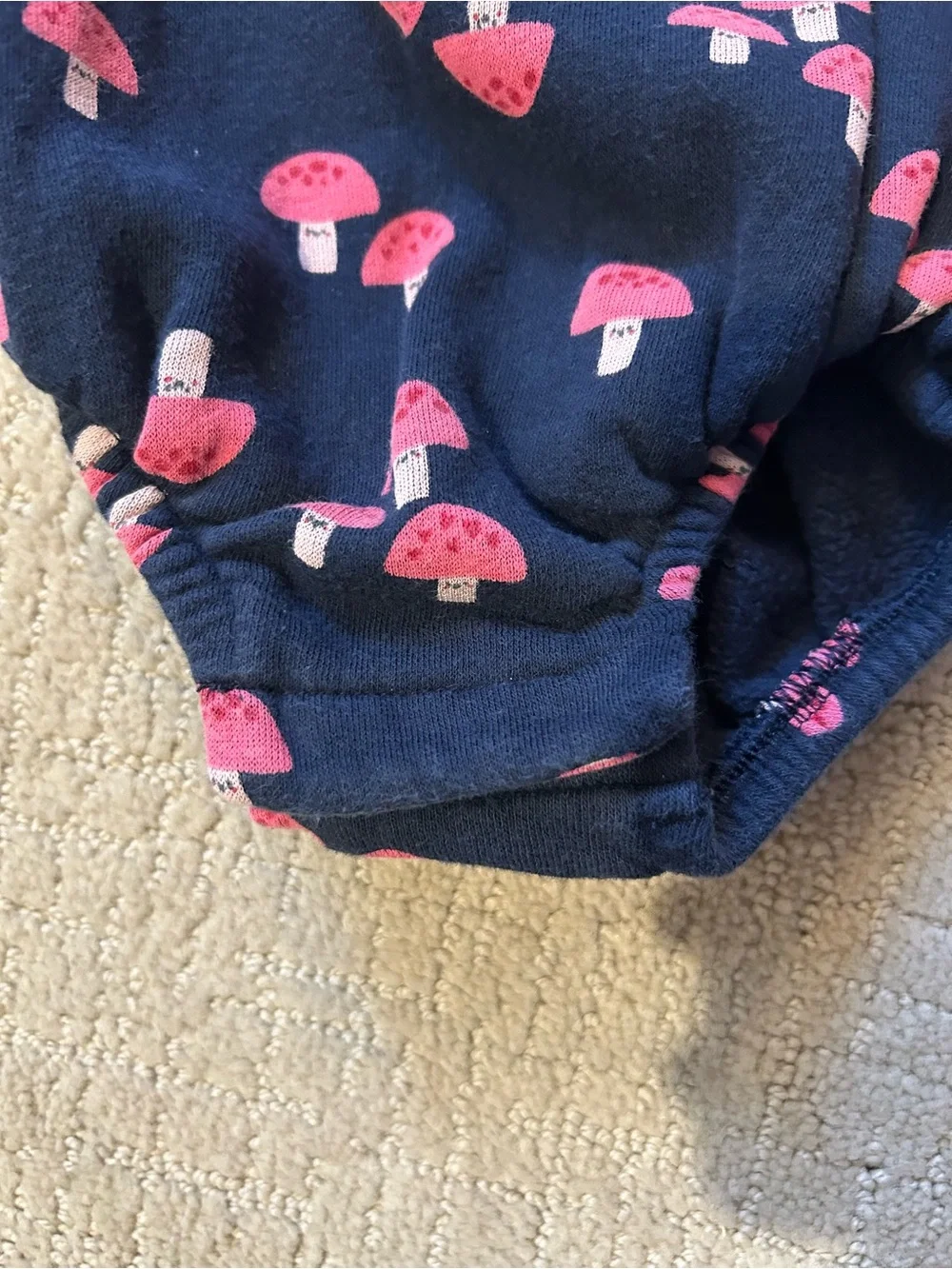 Old Navy baby girl sweatshirt bubble mushrooms fall cozy 3-6 months